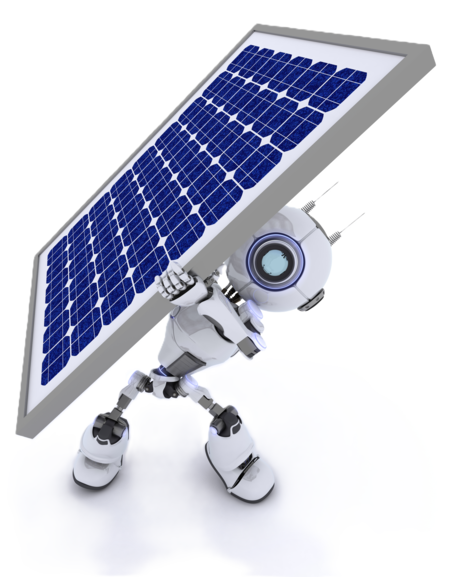 robot with solar panel1